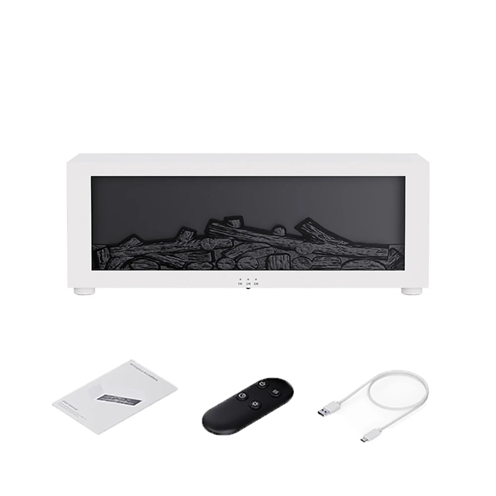 Flame Aroma Diffuser with Remote Control | 7-Color LED & Essential Oil Humidifier