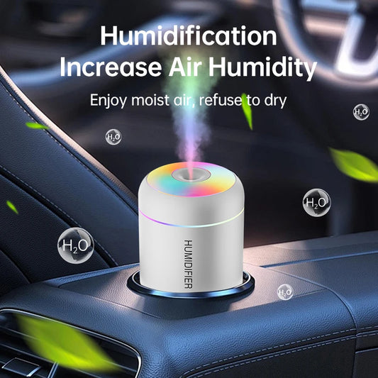 180ML Mini USB Aroma Diffuser | Portable Ultrasonic Humidifier for Car, Home & Bedroom