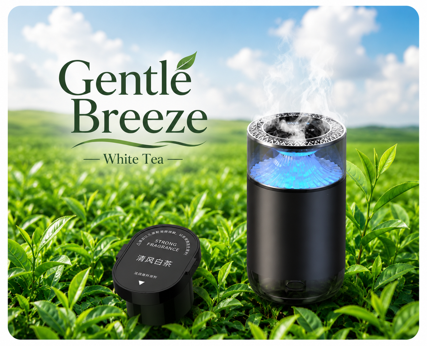Smart Car Air Freshener & Aromatherapy Diffuser with RGB Light