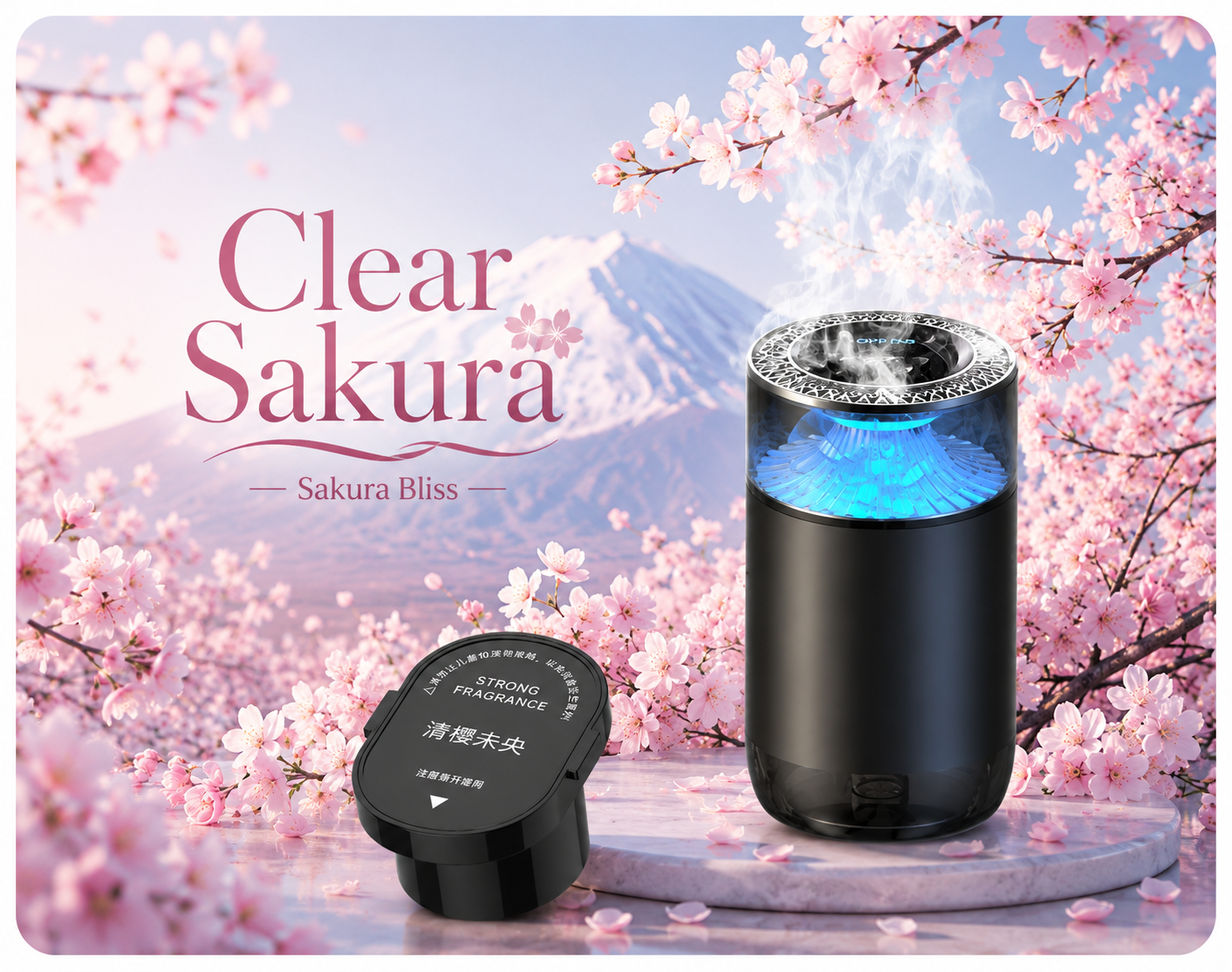 Smart Car Air Freshener & Aromatherapy Diffuser with RGB Light