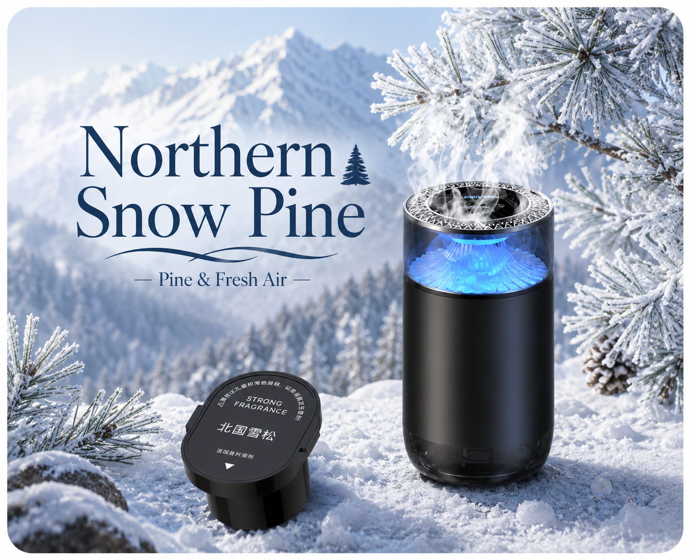 Smart Car Air Freshener & Aromatherapy Diffuser with RGB Light