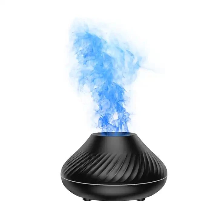 Flame Aroma Diffuser with 7-Color LED | Portable Desktop Essential Oil Humidifier
