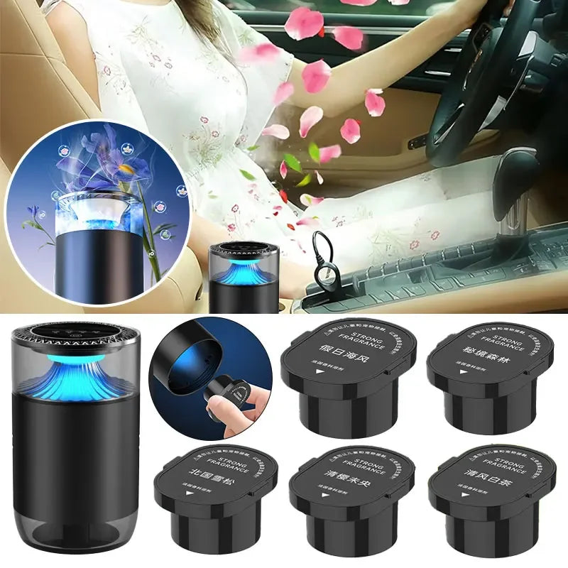 Smart Car Air Freshener & Aromatherapy Diffuser with RGB Light