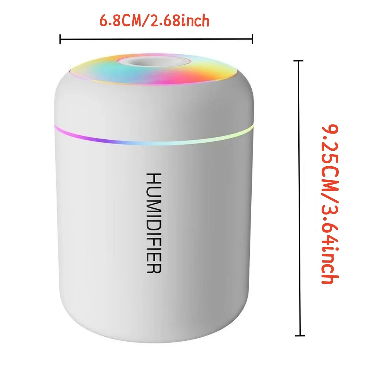 180ML Mini USB Aroma Diffuser | Portable Ultrasonic Humidifier for Car, Home & Bedroom