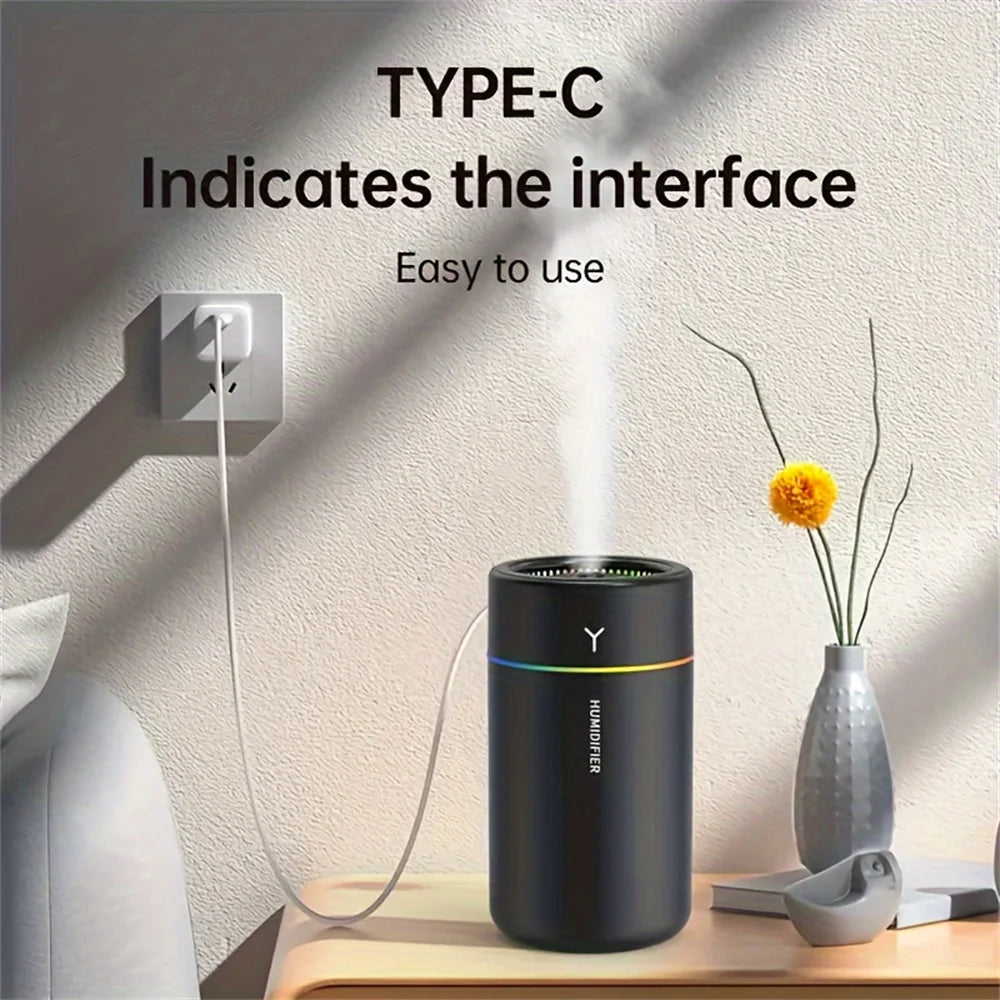 Mini Car Humidifier with Colorful LED | Silent Ultrasonic Aromatherapy Diffuser