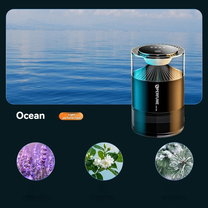 Smart Car Aroma Diffuser | Cloud Mist, RGB Light & Sound Sensor