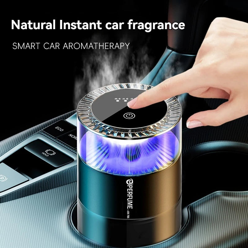 Smart Car Aroma Diffuser | Cloud Mist, RGB Light & Sound Sensor