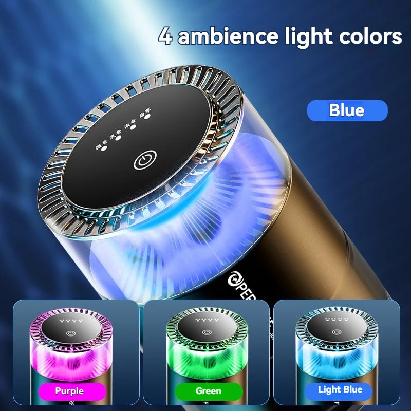 Smart Car Aroma Diffuser | Cloud Mist, RGB Light & Sound Sensor