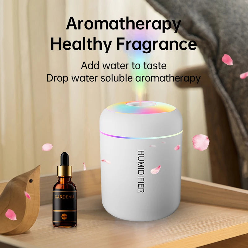 180ML Mini USB Aroma Diffuser | Portable Ultrasonic Humidifier for Car, Home & Bedroom