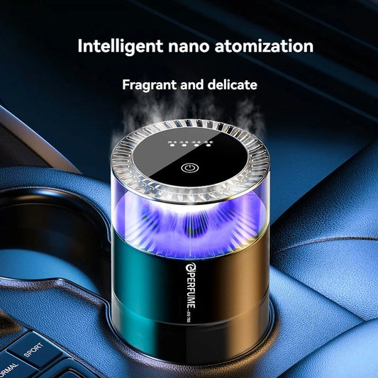 Smart Car Aroma Diffuser | Cloud Mist, RGB Light & Sound Sensor