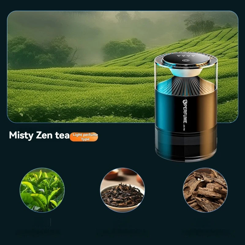 Smart Car Aroma Diffuser | Cloud Mist, RGB Light & Sound Sensor