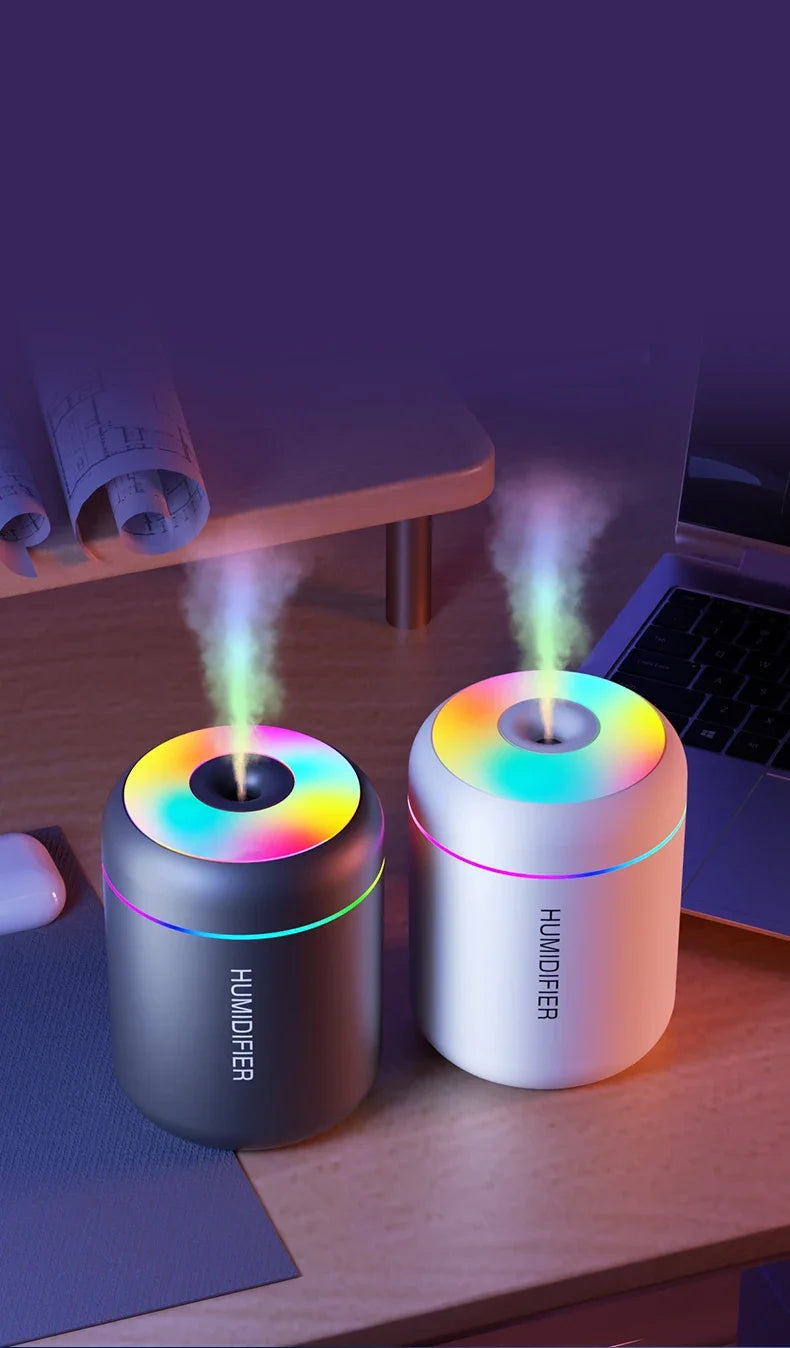 180ML Mini USB Aroma Diffuser | Portable Ultrasonic Humidifier for Car, Home & Bedroom