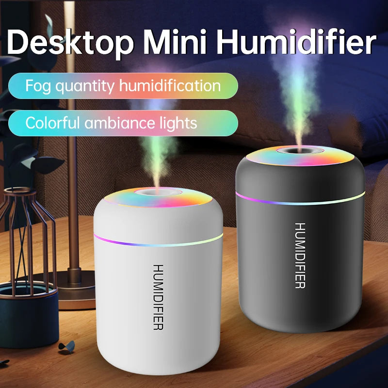 180ML Mini USB Aroma Diffuser | Portable Ultrasonic Humidifier for Car, Home & Bedroom