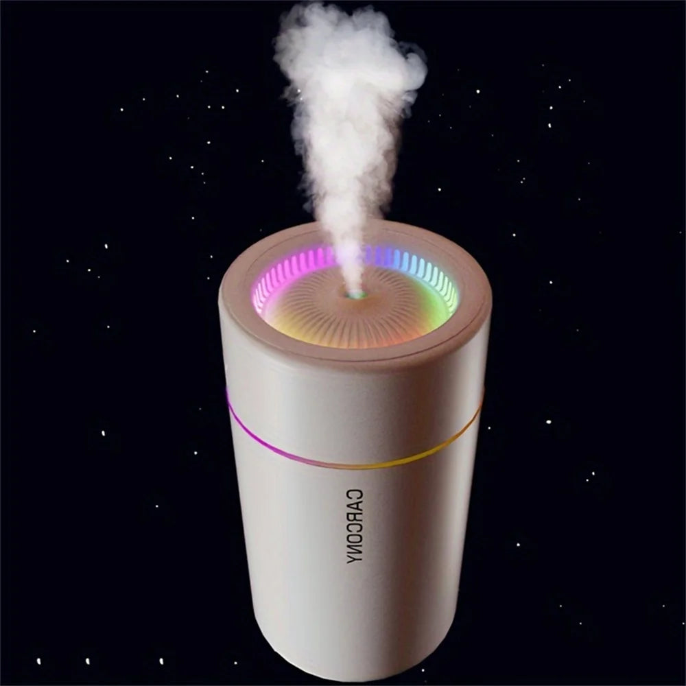 Mini Car Humidifier with Colorful LED | Silent Ultrasonic Aromatherapy Diffuser