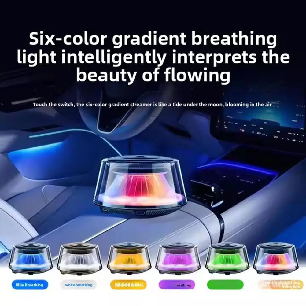 Mount Fuji Car Aroma Diffuser with 6-Color LED & Smart Mist Technology